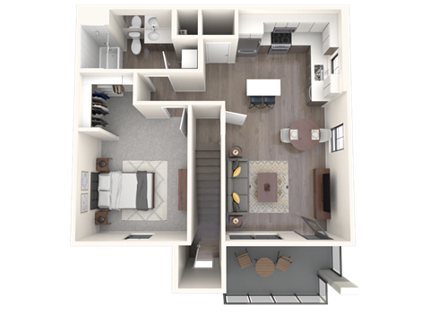 Sandia Floor Plan  at Altitude at Vizcaya, Santa Fe